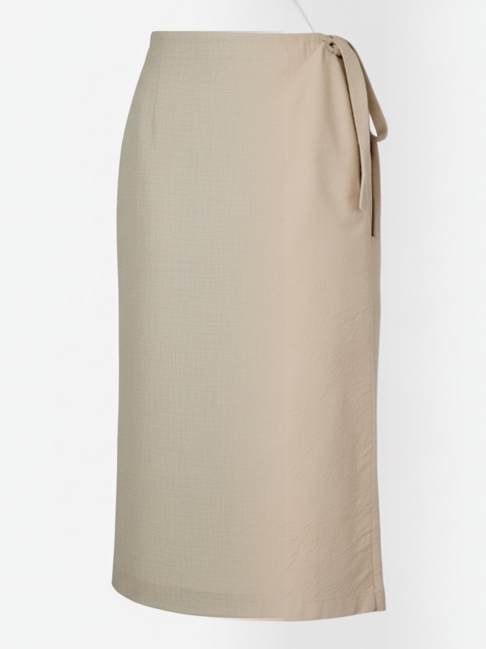 284 Plus Tie-Waist Maxi Linen Skirt